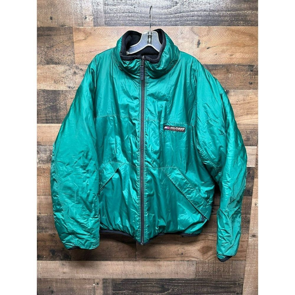 VTG‎ Hilfiger Athletics Men's Reversible Jacket Size Large